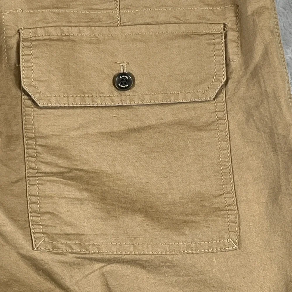 Banana Republic Mens 36x30 Linen Cotton Pants Khaki Straight Casual NWOT Pockets